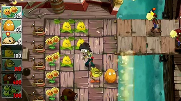 Plants vs Zombies 2 Walkthrough - Pirate Seas - Day 7 (Star 2)