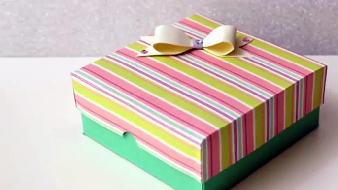 How to make an Easy Paper Box - DIY Paper crafts for teenagers - Handmade Gift Ideas - Giulias Art