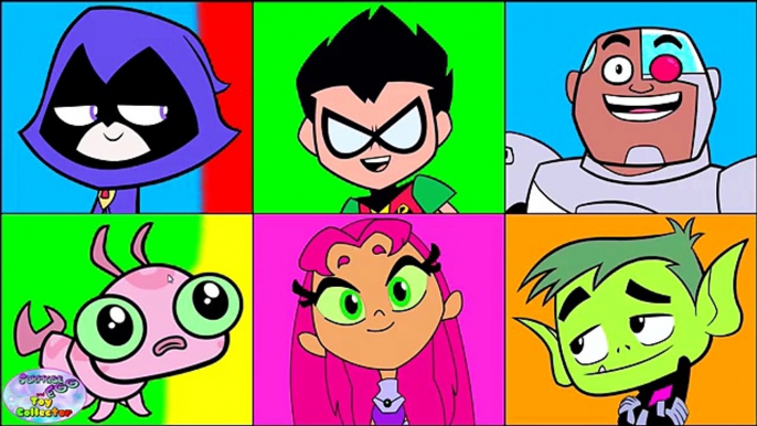 Teen Titans Go! Color Swap Transforms Raven Robin Cyborg Episode Surprise Egg and Toy Coll