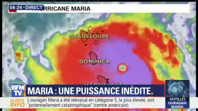 "L’œil du cyclone est estimé à 50 kilomètres des îles des Saintes", assure le préfet de Guadeloupe