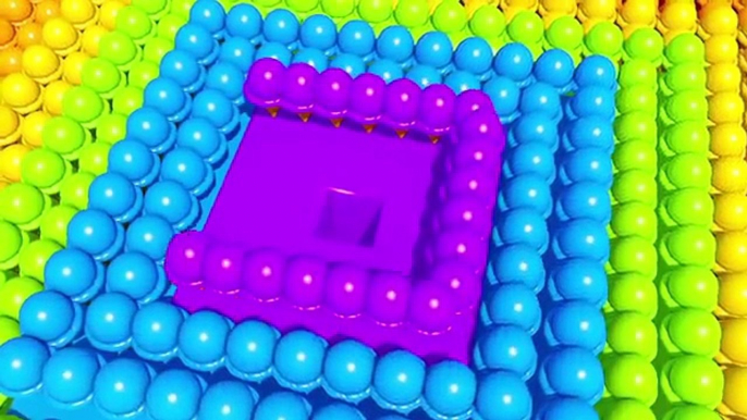 Un et un à un un à les couleurs pour enfants Apprendre apprentissage sucettes Beaucoup de nombreux de de formes avec 3d candys