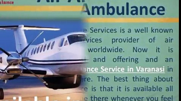 Emergency Air Ambulance Service in Varanasi at Best Fare