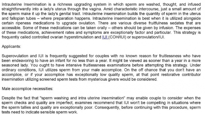 Intrauterine Insemination (IUI)