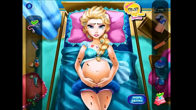 Et urgence gelé des jeux enfants enceinte Princesse les princesses Disney elsa anna