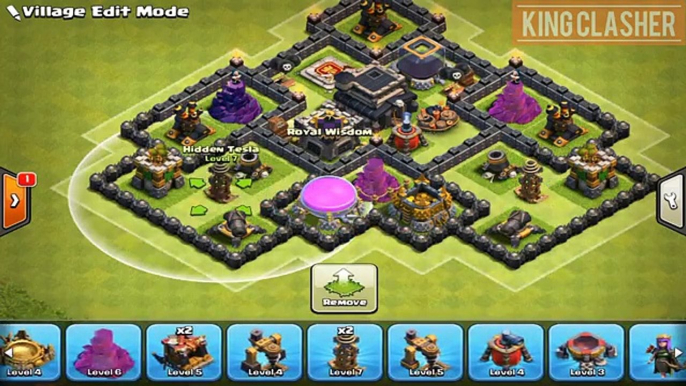 CLASH OF CLANS - TH8 TITAN LEAGUE TROPHY BASE - TOWN HALL 8 (TH8) BEST TROPHY PUSHING BASE 2016!