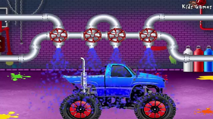 Monster Truck Fory - Car Service for Kids | Dream Cars & Truck Fory Repair Shop for Childrens