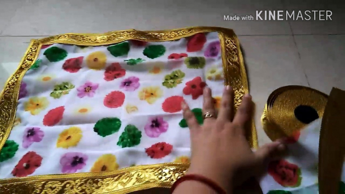 How to make Thali posh / God's aasan /table cover  /cover for any use