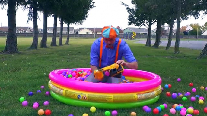 Ball Pit with Blippi - Colorful Surprise Educational Videos for Kids