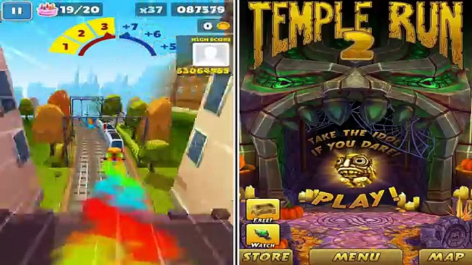 Subway Surfers Copenhagen (Weekly Hunt) VS Temple Run 2 Lost Jungle