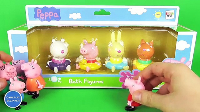 Et bain par par chiffres amis porc jouets Peppa peppa playset imc gpb