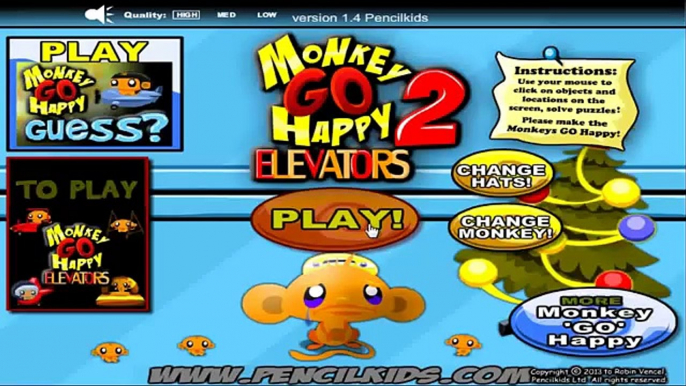 Monkey Go Happy: Elevators 2 Walkthrough (Flash Game) Pencilkids.