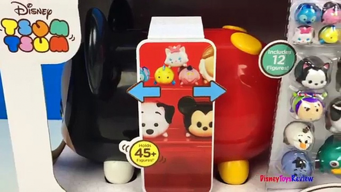 DISNEY TSUM TSUM MICKEY MOUSE STACK N DISPLAY CASE - PERRY MARIE LUCKY GRUMPY FIGARO - UNBOXING