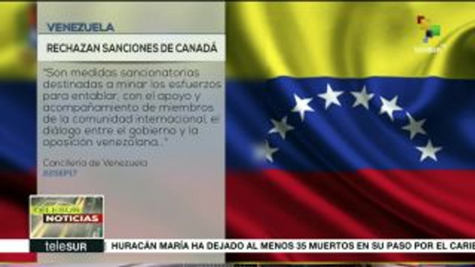 Venezuela rechaza sanciones ilegales impuestas por Canadá