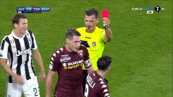 Daniele Baselli RED CARD HD - Juventus 1-0 Torino - 23.09.2017