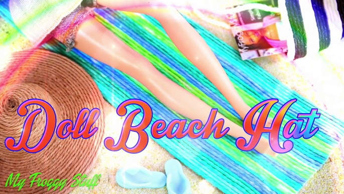 DIY - How to Make: Doll Beach Hat with Accessories - Handmade - Doll - Crafts