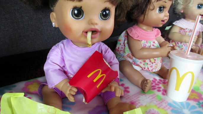 BABY ALIVE McDonalds Outing With Pumpkin, Ruby Snow & Margie McCabe!