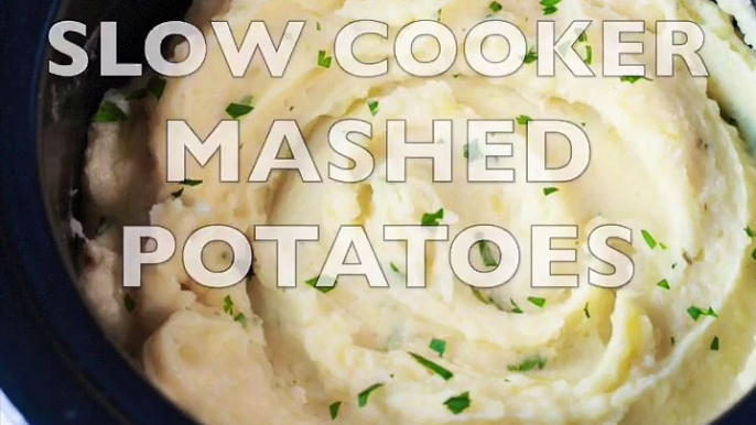 No Boil Slow Cooker Mashed Potatoes