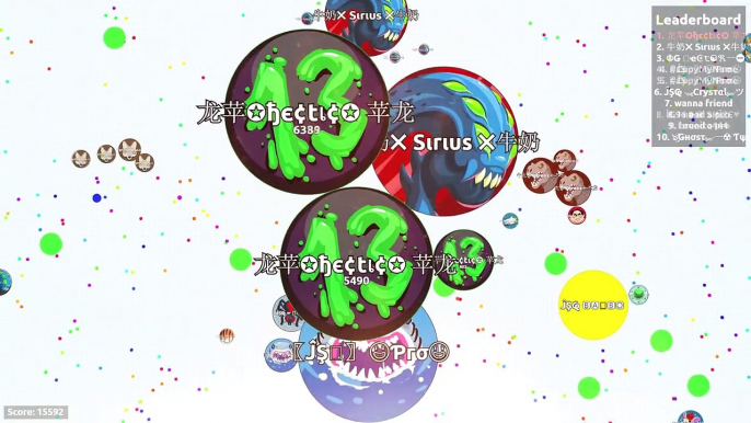 BIGGEST BAIT EVER IN AGAR.IO!? Linesplit, Tricksplit, Cannonsplit (Agario best moment with SIRIUS!)