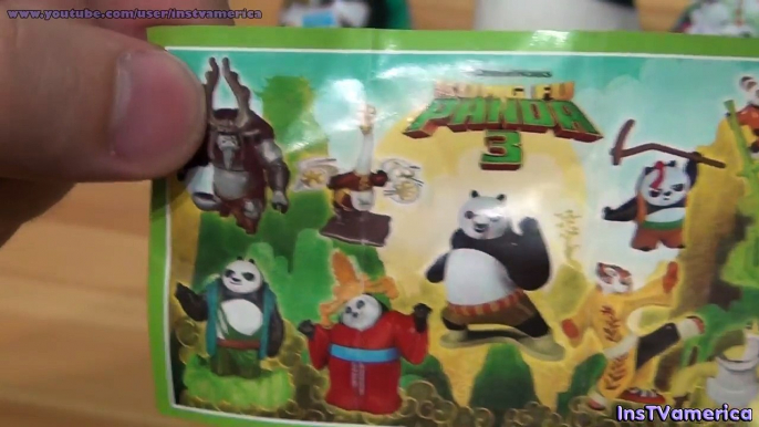 Kinder surprise Kung Fu Panda 3 chocolate eggs Panda Po figure Kung Fu Panda toys Kids video