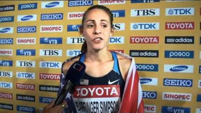 Jenny Barringer Simpson World 1500 Meter Champion at Daegu 2011 World Track Championships