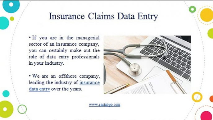 Insurance Claims Data Entry, India | Sasta Outsourcing Services