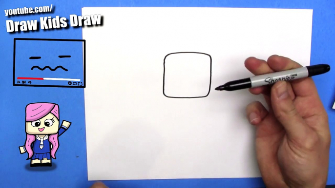 How To Draw a Cute Cartoon LDShadowLady - EASY Chibi - Step By Step - Kawaii