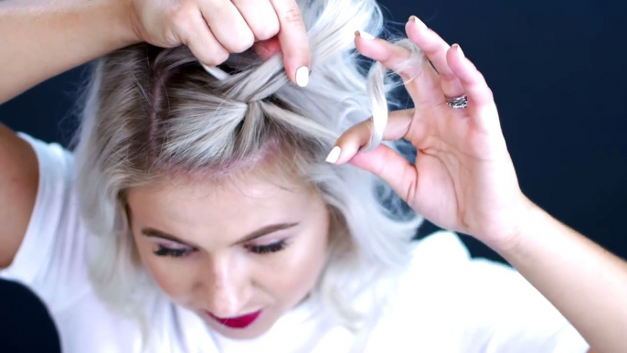 HOW TO: Waterfall Braid Short Hair Tutorial | Milabu