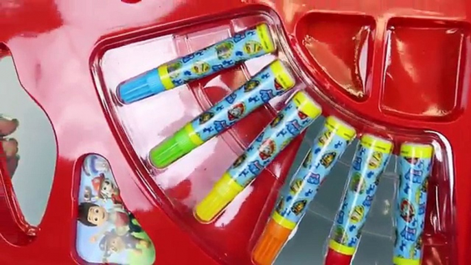 PAW PATROL Art Set Fun Coloring Chase Marshall Skye Themed Markers, Colored Pencils, Paint!