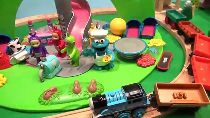 Thomas The Train, Cookie Monster Chef and The Teletubbies Get Together