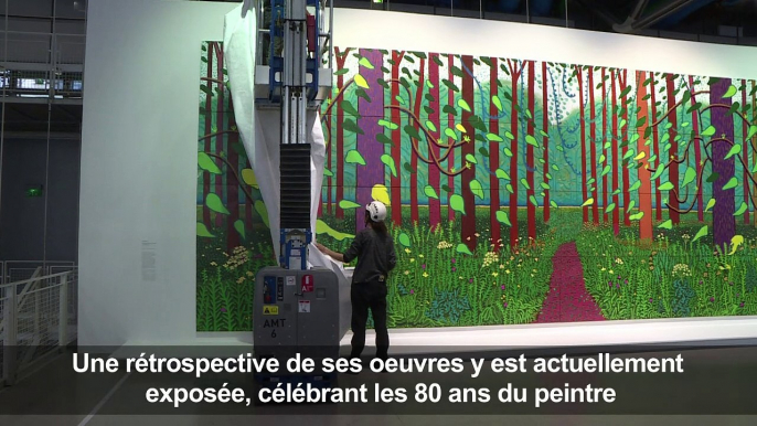 David Hockney donne une de ses peintures au musée Pompidou