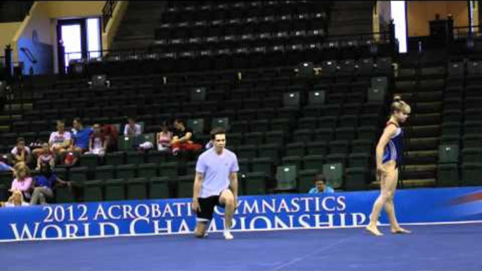 Dylan Maurer and Kelianne Stankus - Mixed Pairs - 2012 Acro Worlds Podium Training