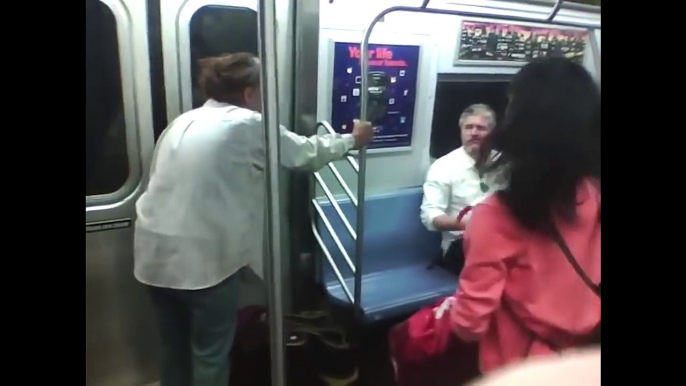 New York City crazy people in subway compilation