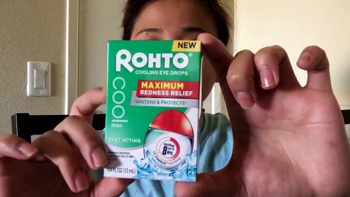 Rohto cooling eyedrops maximum redness relief review. How to make eyes whiter