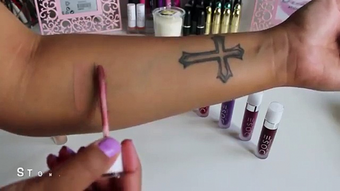 Lip Swatches - Dose of Colors Matte Lipsticks | Crystal Britney