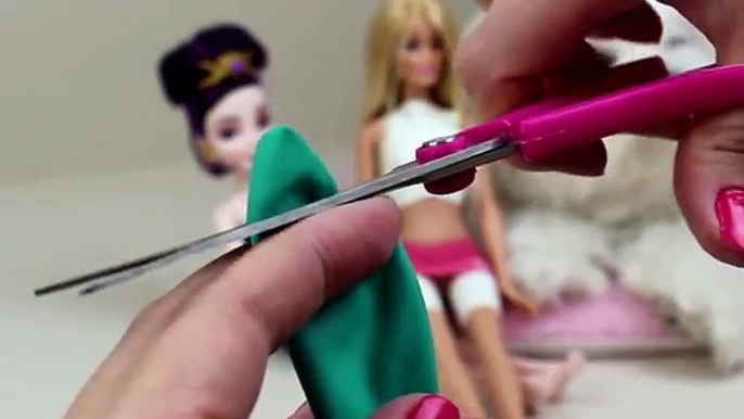 Tutorial Como Fazer Roupa de Academia Para Bonecas Barbie Descendentes MH EAH