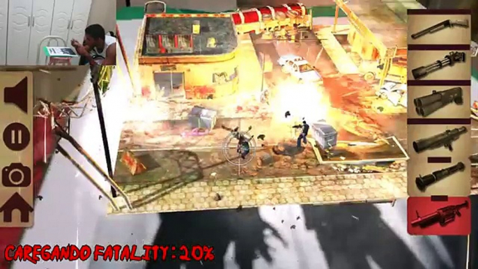 Table Zombies AR Jogos Android (Jogos de zombiei) Gameplay Android Realidade virtual!