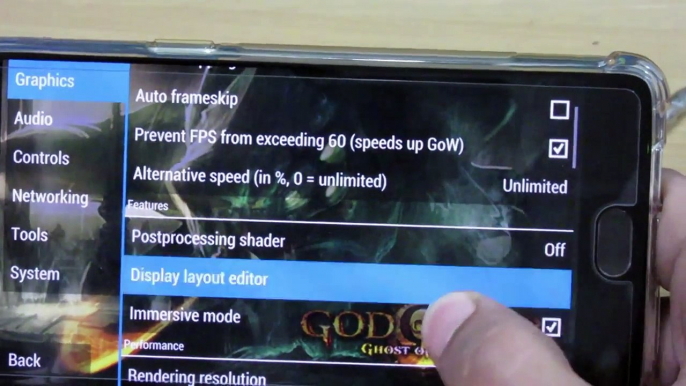 Best Settings for GoW ghost of sparta for One Plus 3