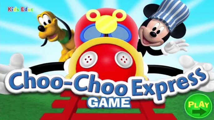 Et bébés les couleurs pour drôle Jeu enfants Apprendre souris avec Choo-choo express mickey