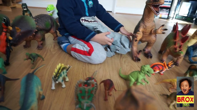 Indominus Rex vs T-Rex + Zoomer Dino & Lots of other Dinosaurs -