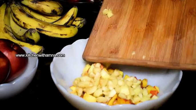 Creamy Fruit Chat Recipe - Ramadan Special Creamy Fruit Chat - Special Ramadan Recipe