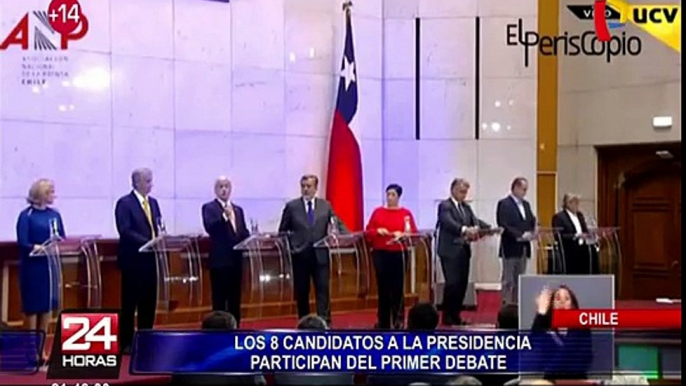 Chile: candidatos presidenciales participan del primer debate