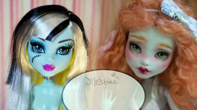 Faceup Tutorial №32 Frankie Stein OOAK Monster High Cutom doll repaint