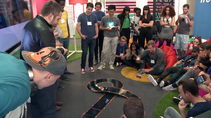 Anki Overdrive Demo | Co-Founder/President of Anki Hanns Tappeiner