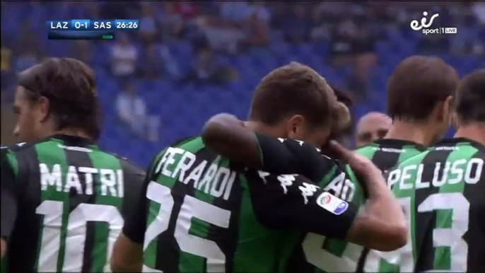 0-1 Domenico Berardi Penalty Goal Italy  Serie A - 01.10.2017 Lazio 0-1 Sassuolo Calcio