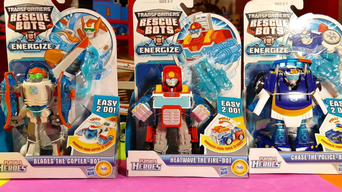 Rescue Bot Toys - Heatwave, Blades, Chase, Bumblebee, Optimus Prime & Cody. Rescue Bots Energizer