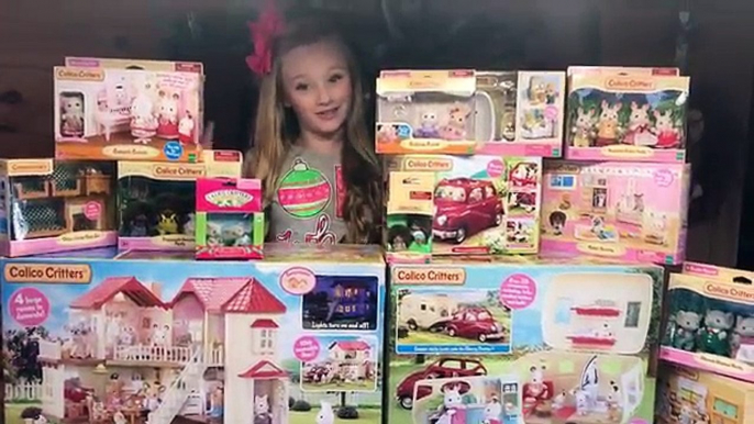 Calico Critters/Sylvanian families unboxing mega toy haul from Toys R Us W/ Princess Ella toy review