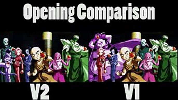 Dragon Ball Super Opening 2 - Comparison