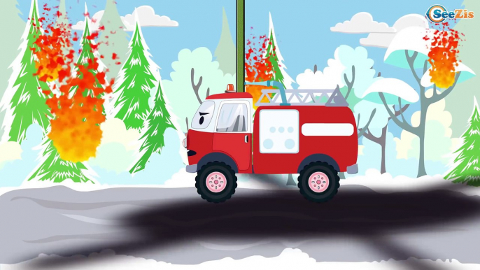 Excavator, Truck, Tow Truck and Crane in Truck City | Trucks cartoons for children Part 2