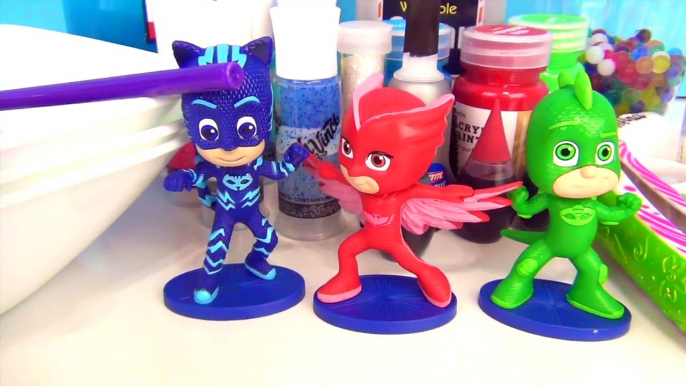 D.I.Y. Do It Yourself PJ MASKS Slime Putty, Kid Craft Owlette, Catboy, Gekko Orbeez, Glitter / TUYC