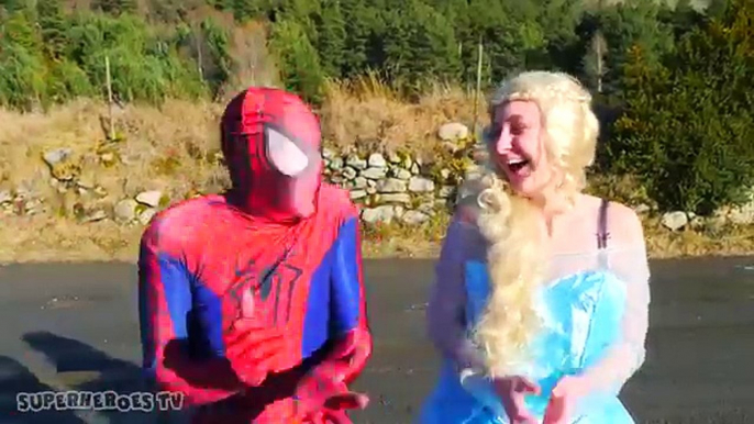 Spiderman and Frozen Elsa vs Zombie vs Cockroach Pranks - Superheroes Movies In Real Life